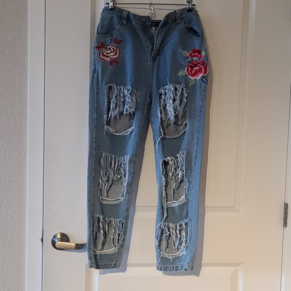 Rehab Distressed Boyfriend Jeans